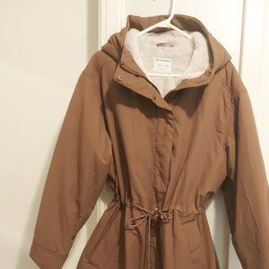 Old Navy Brown Fall/Winter Knee Length Jacket